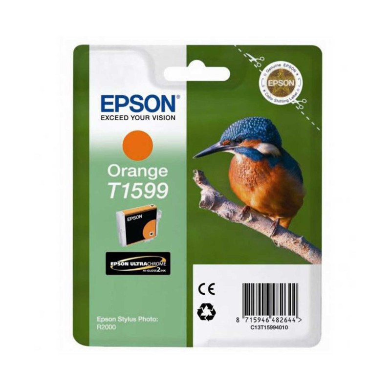 Cartouche d'encre original Epson 1599 Orange Martin pecheur