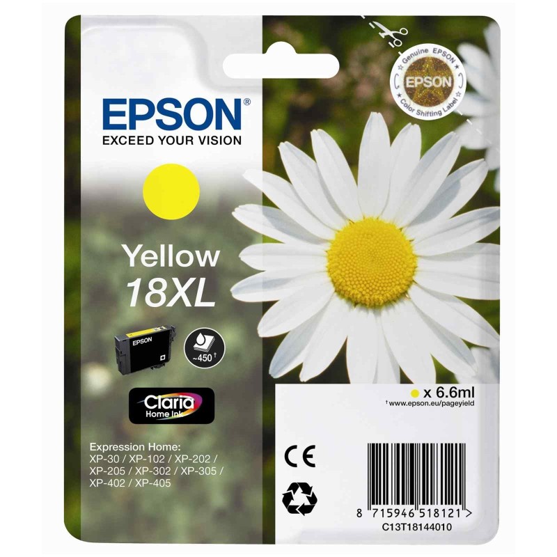 Cartouche d'encre original Epson 18 XL Jaune Paquerette