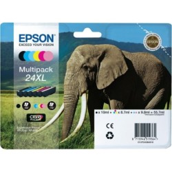Pack cartouches d'encre original Epson 24 XL Multicouleur Elephant