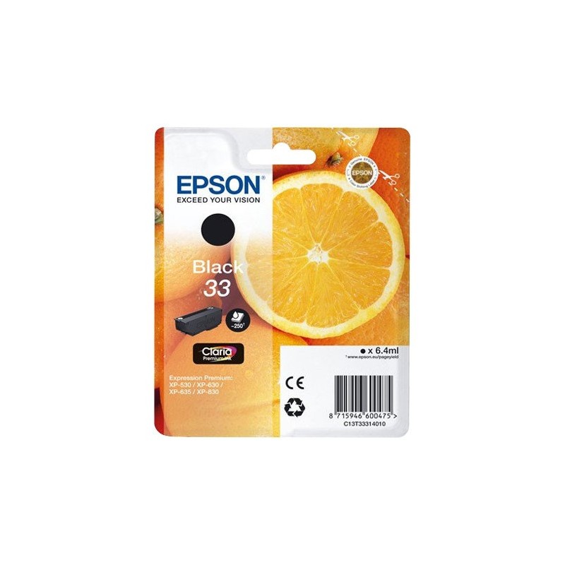 Cartouche d'encre original Epson 33 Noir Oranges