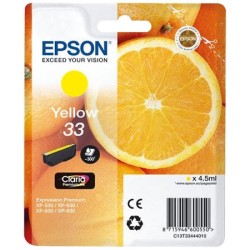 Cartouche d'encre original Epson 33 Jaune Oranges