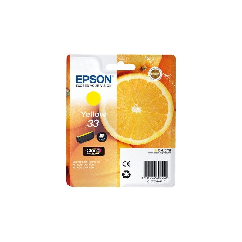 Cartouche d'encre original Epson 33 Jaune Oranges