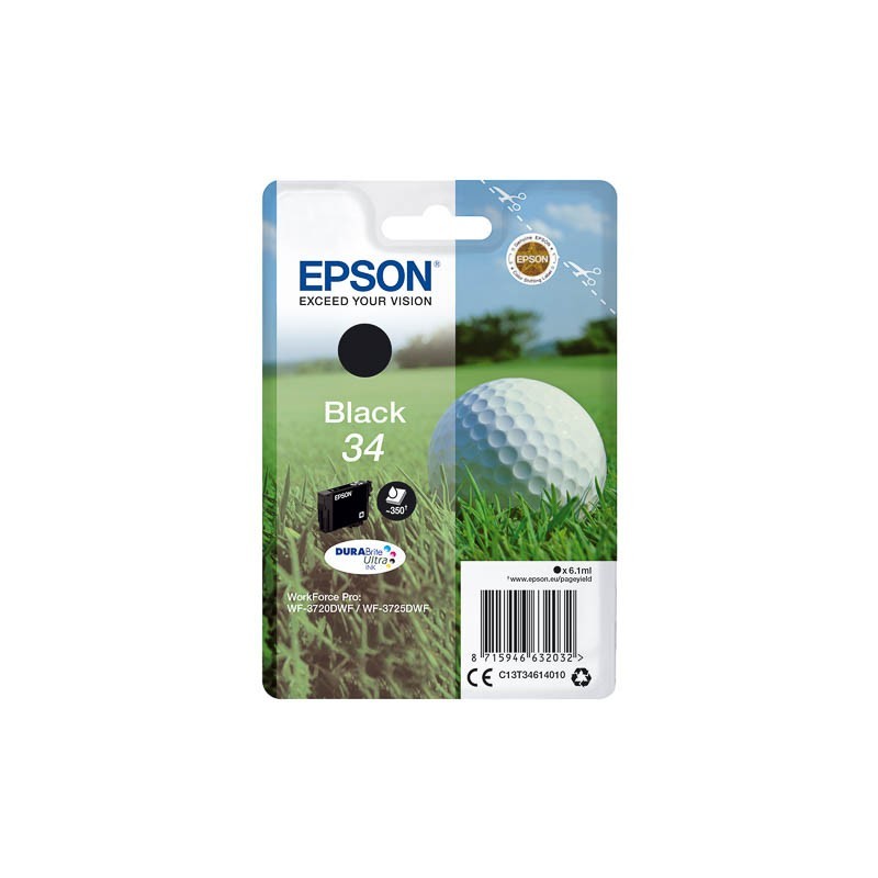 Cartouche d'encre original Epson 34 Noir Balle de golf