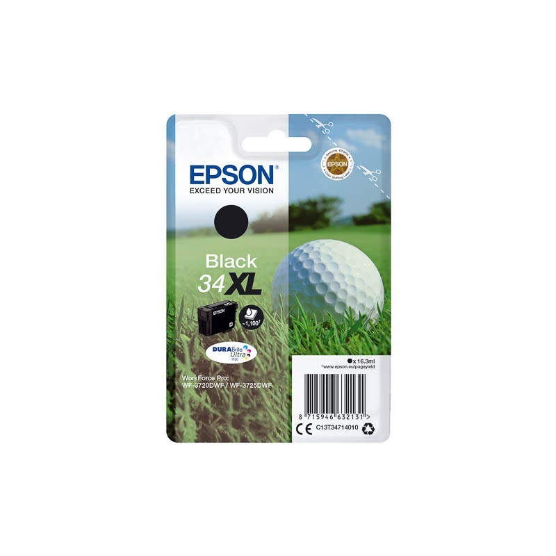 Cartouche d'encre original Epson 34 XL Noir Balle de golf