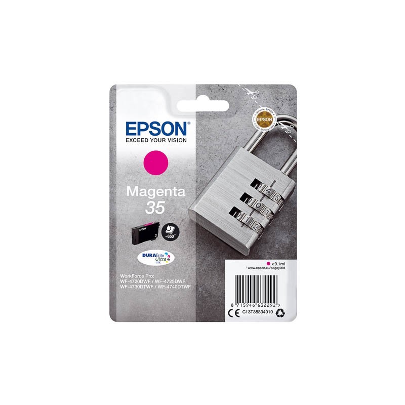 Cartouche d'encre original Epson 35 Magenta Cadenas