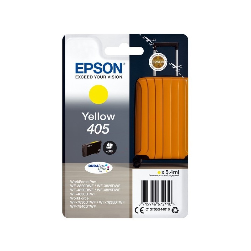 Cartouche d'encre original Epson 405 Jaune Valise