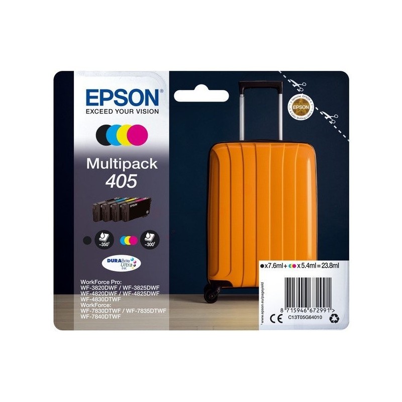 Pack cartouches d'encre original Epson 405 Multicouleur Valise