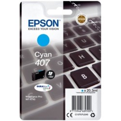 Cartouche d'encre original Epson 407 Cyan Clavier