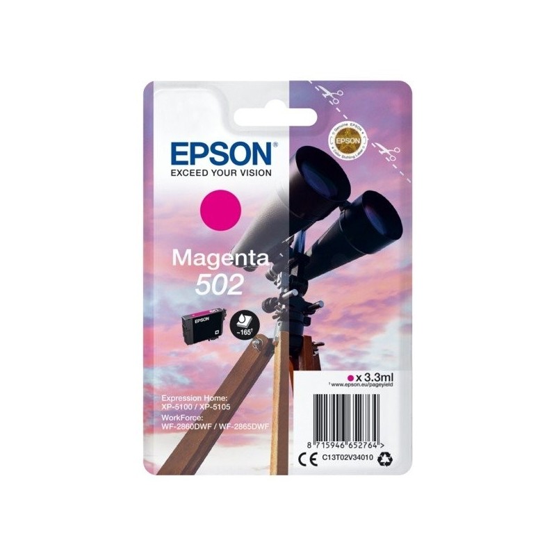 Cartouche d'encre original Epson 502 Magenta Jumelles