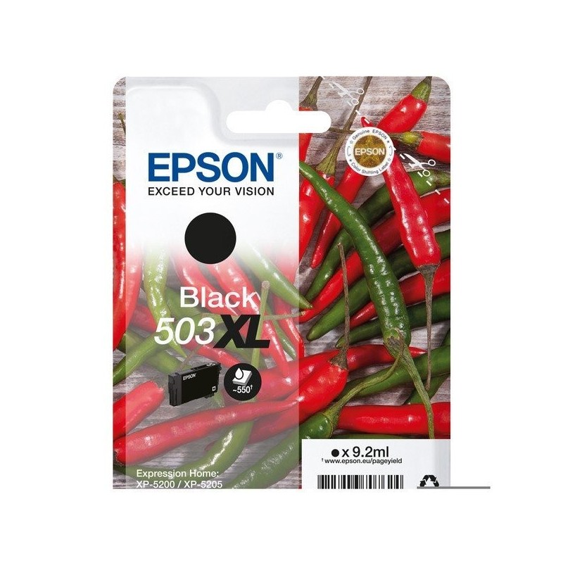 Cartouche d'encre original Epson 503 XL Noir Piments