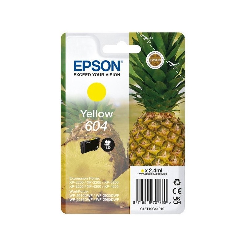 Cartouche d'encre original Epson 604 Jaune Ananas