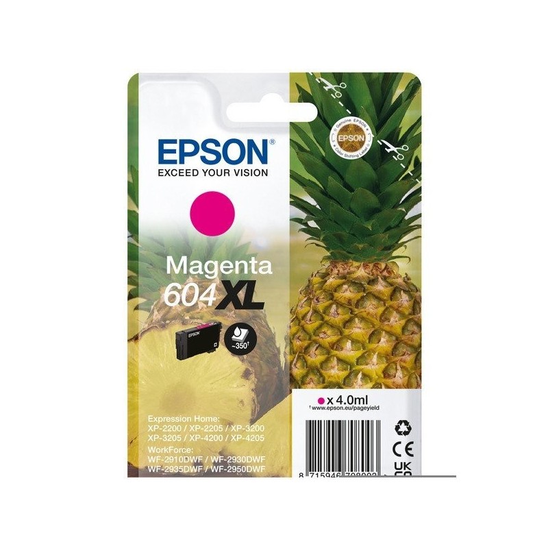 Cartouche d'encre original Epson 604 XL Magenta Ananas