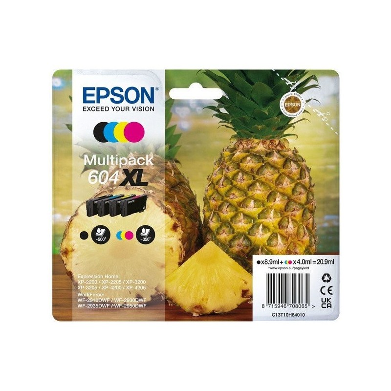 Pack cartouches d'encre original Epson 604 XL Multicouleur Ananas