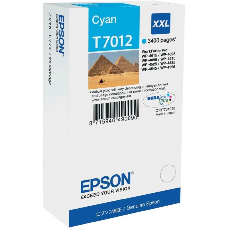 Cartouche d'encre original Epson 7012 Cyan Pyramides