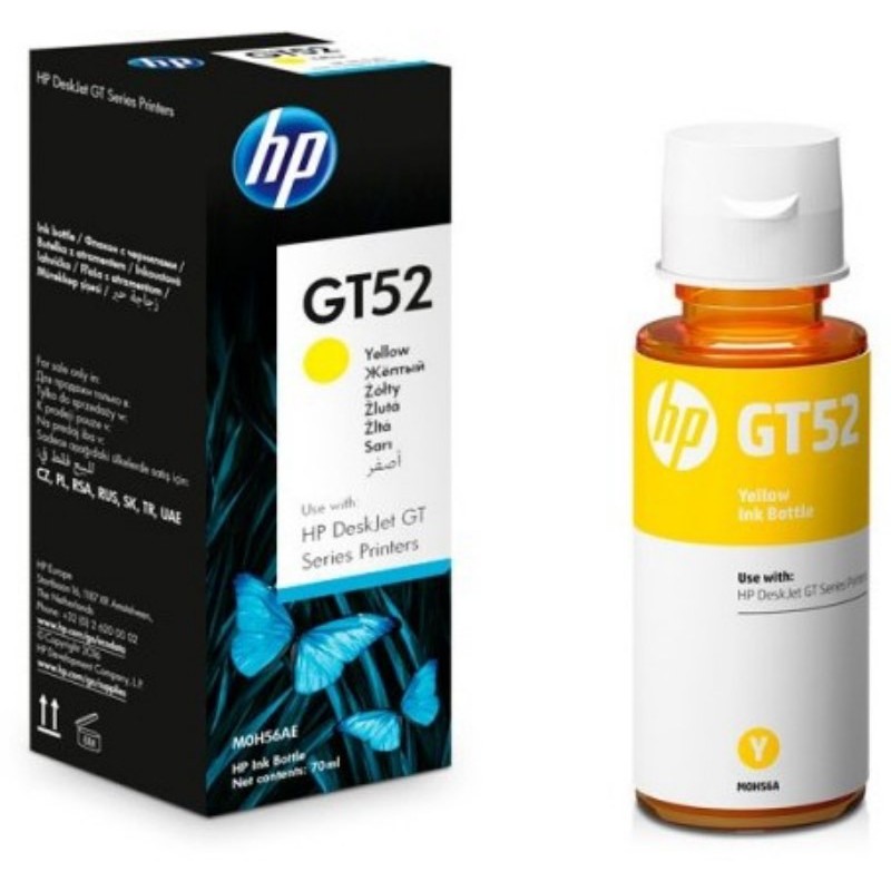 Bouteille d'encre original HP GT52 Jaune