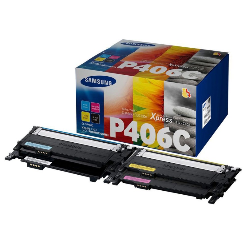 Pack Toner original Samsung 406 Multicouleur HP SU375A