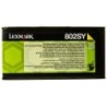 Toner original Lexmark 802S Jaune