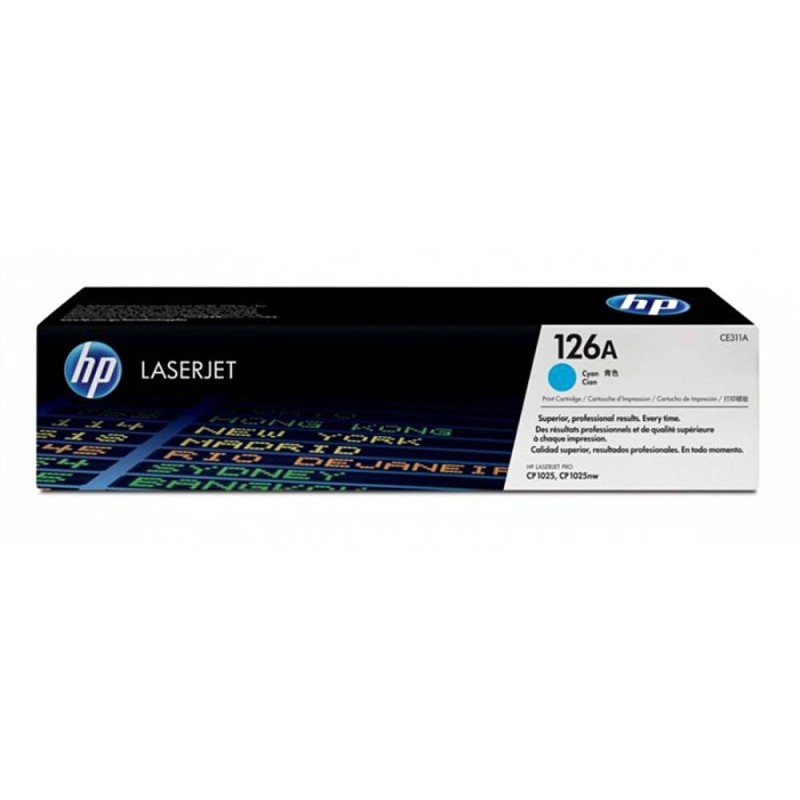 Toner original HP 126A Cyan