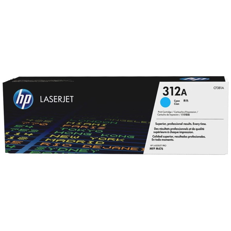 Toner original HP 312A Cyan