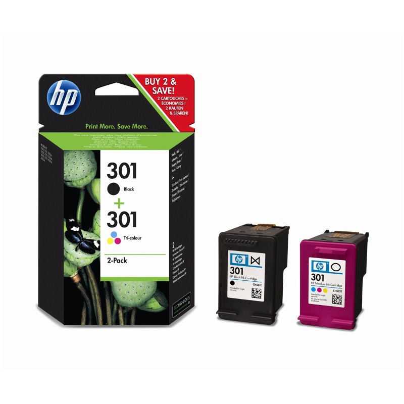 Pack cartouches d'encre original HP 301 Multicouleur