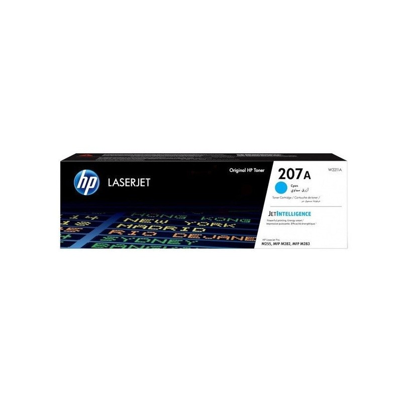 Toner original HP 207A Cyan