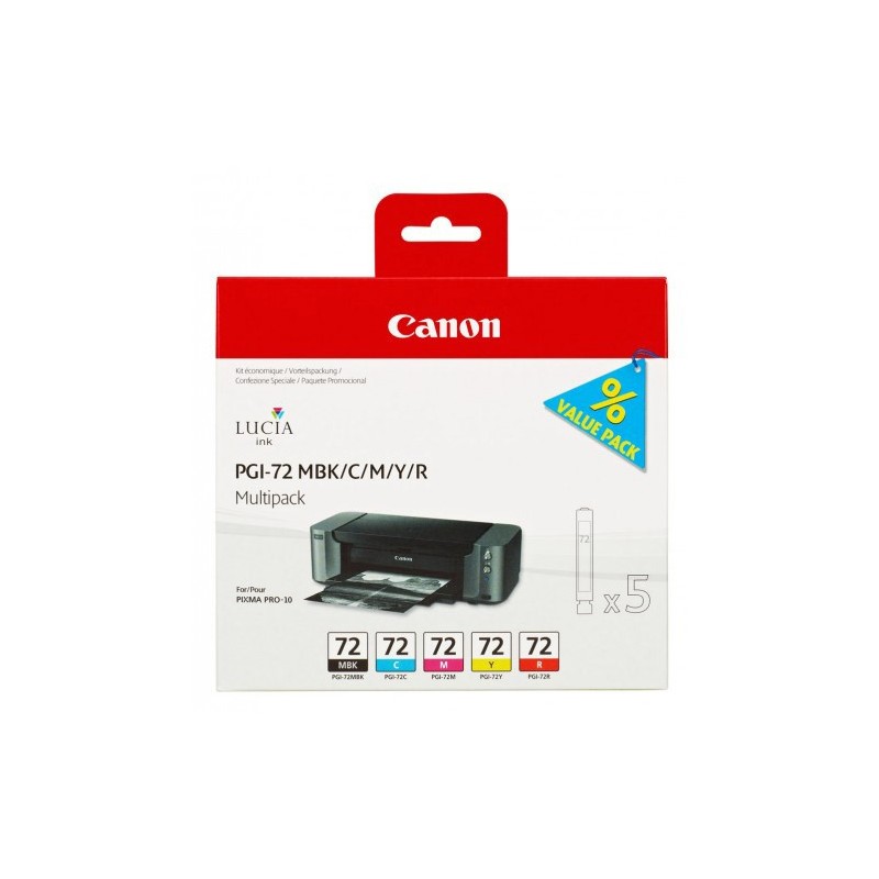 Pack cartouches d'encre original Canon 72 Multicouleur