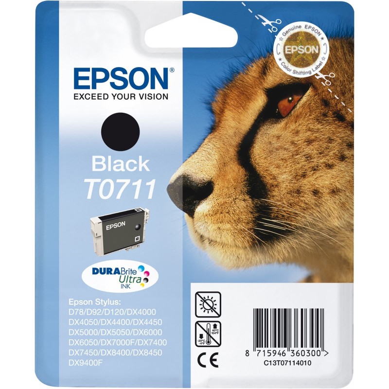 Cartouche d'encre original Epson 711 Noir Guepard