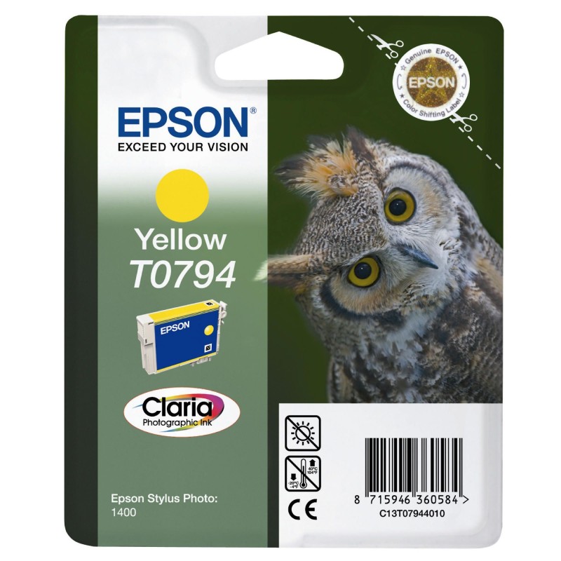 Cartouche d'encre original Epson 794 Jaune Chouette