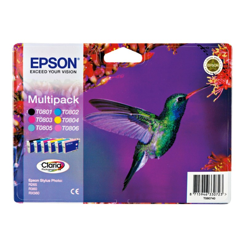 Pack cartouches d'encre original Epson 807 Multicouleur Colibri