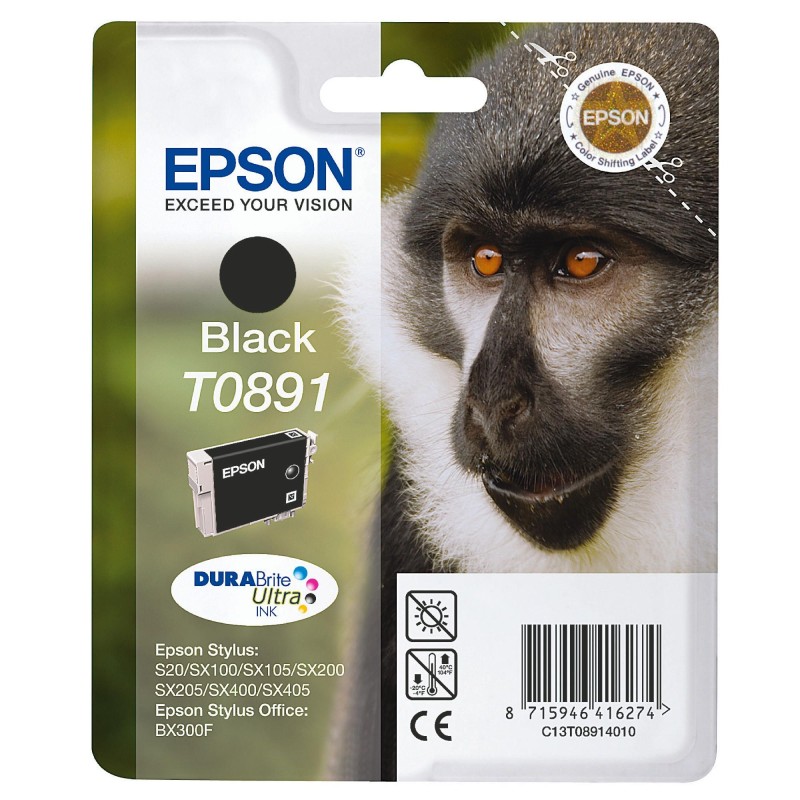 Cartouche d'encre original Epson 891 Noir Singe