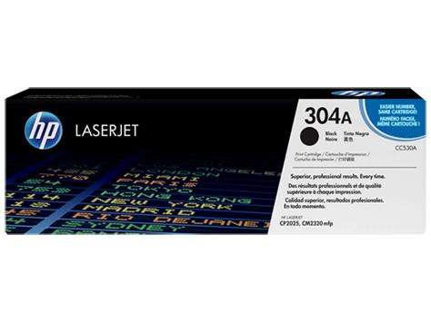 Cartouche de toner noir HP CC530A d'origine - 304A