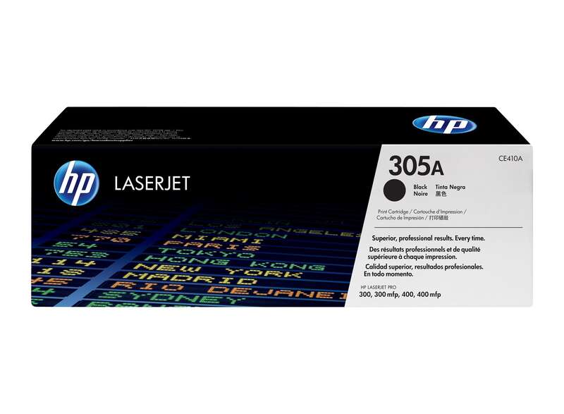 Cartouche de toner noir HP CE410A d'origine - 305A