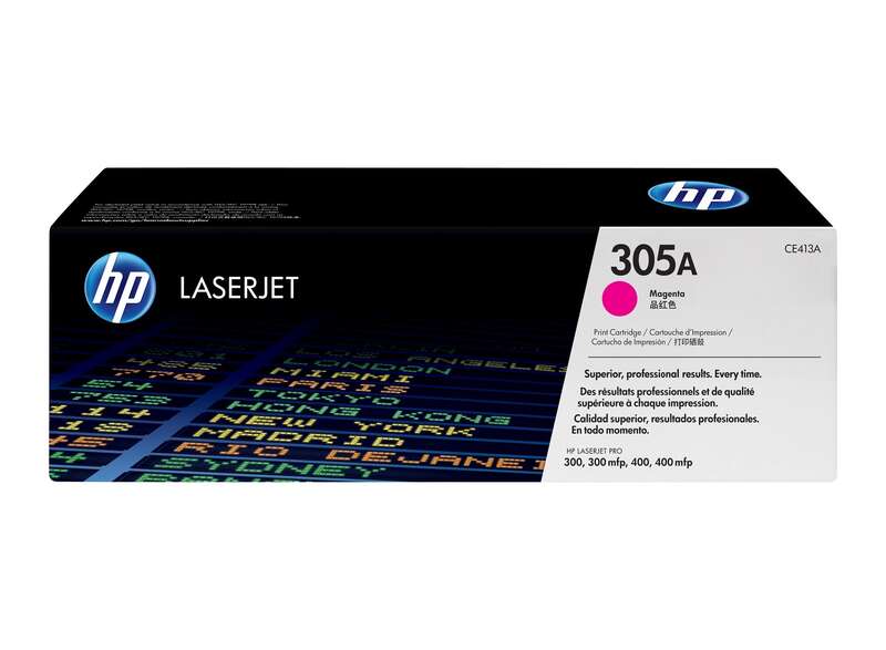 Cartouche de toner magenta HP CE413A d'origine - 305A