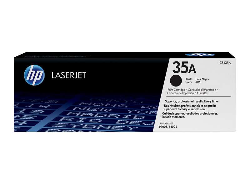 Cartouche de toner noir HP CB435A d'origine - 35A