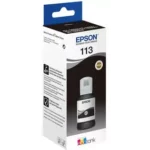 Bouteille d'encre pigmentée noire Epson 113 d'origine - C13T06B140