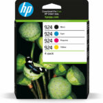 HP 924 pack de 4 cartouches d'encre authentiques - 6C3Z1NE