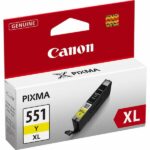Cartouche d'encre jaune originale Canon CLI551XL - 6446B001