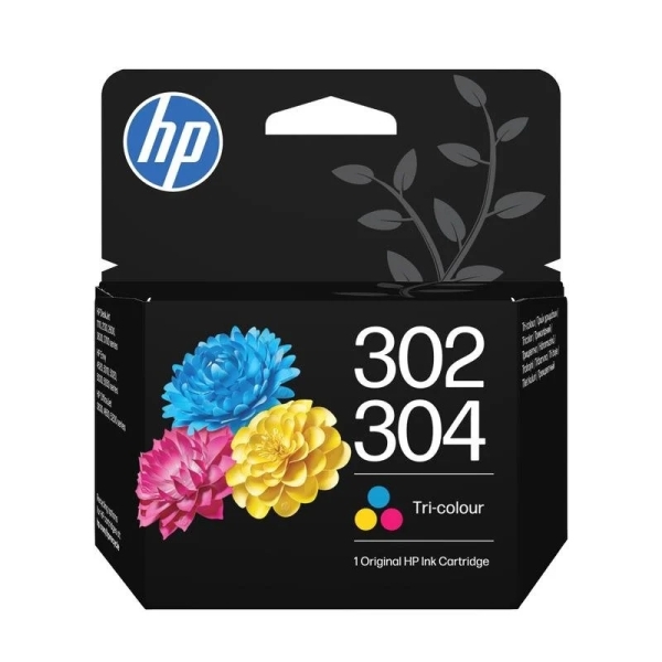 467593_1 Cartouche d'encre couleur HP 302/304 authentique - B7RT6AE/F6U65AE/N9K05AE – Image 1